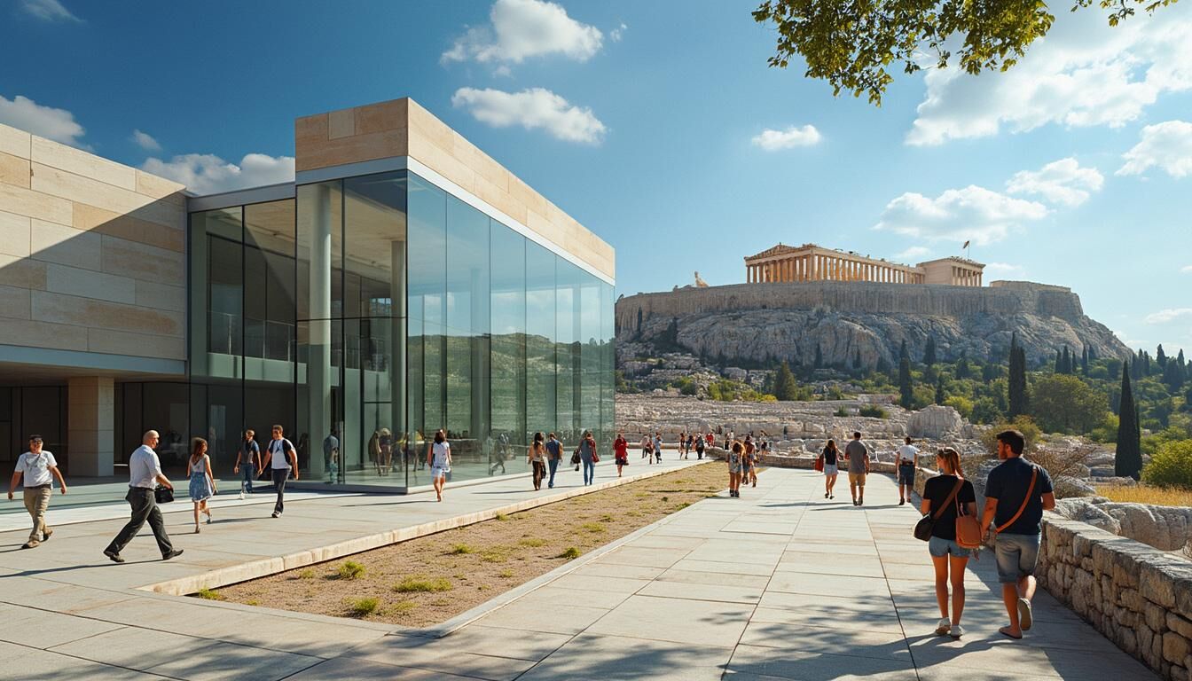 Découvrez le Musée de l'Acropole à Athènes, un incontournable pour les amateurs d'histoire et d'art. Retrouvez toutes les infos pratiques, les tarifs d'entrée et les horaires d'ouverture pour planifier votre visite et explorer les merveilles de l'Antiquité.