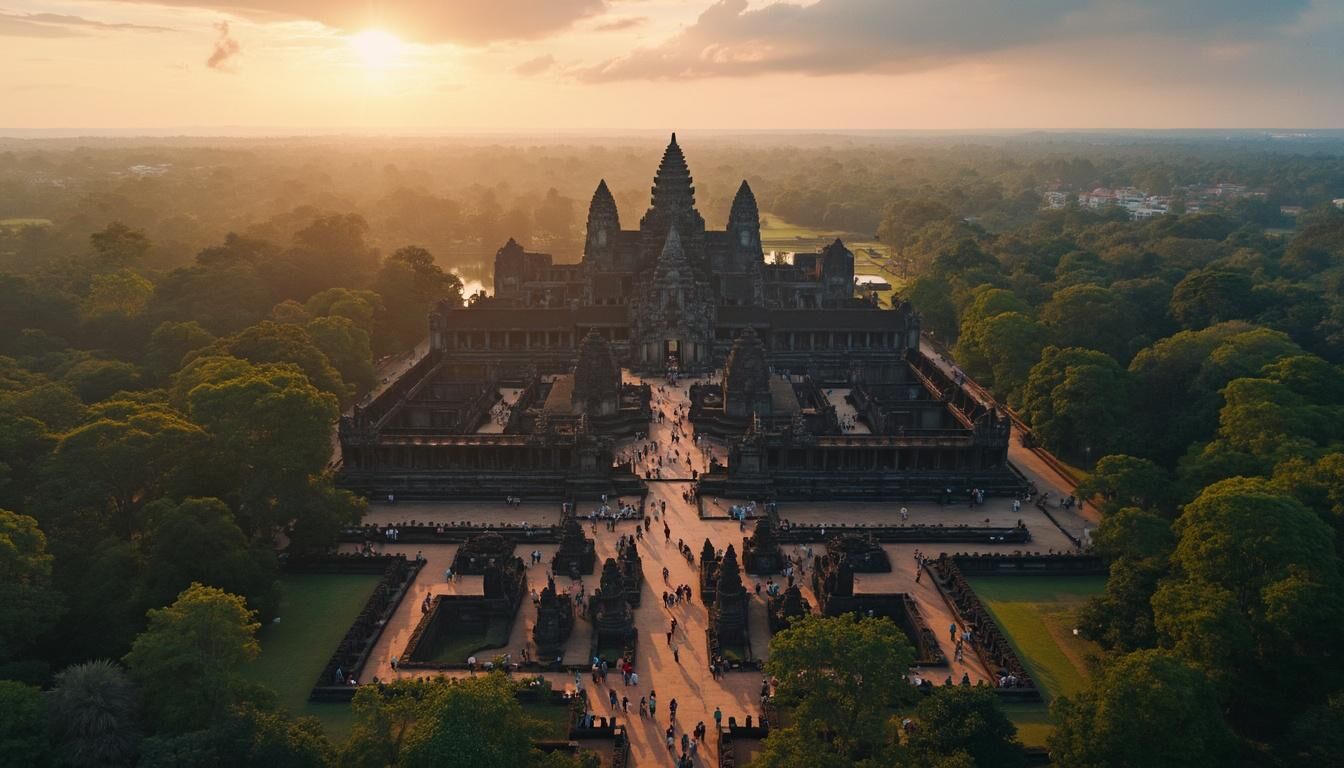 Découvrez Angkor au Cambodge avec notre guide complet. Explorez les temples majestueux, bénéficiez de conseils pratiques pour optimiser votre visite et trouvez des circuits adaptés à vos envies. Plongez dans l'histoire fascinante de cette destination emblématique!